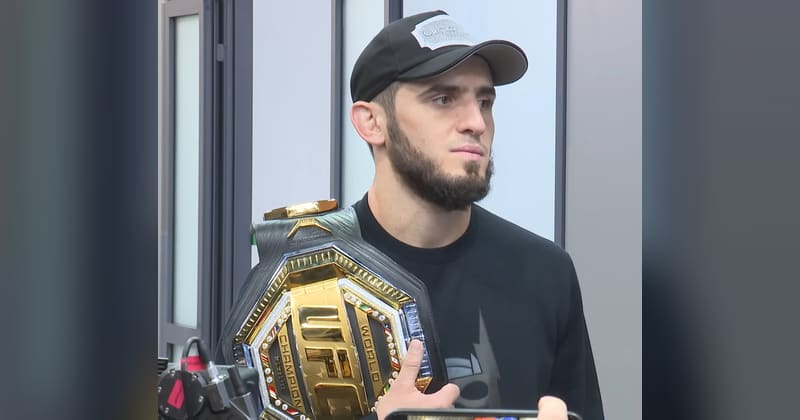 Islam Makhachev, UFC welterweight champion. File photo, 2022.