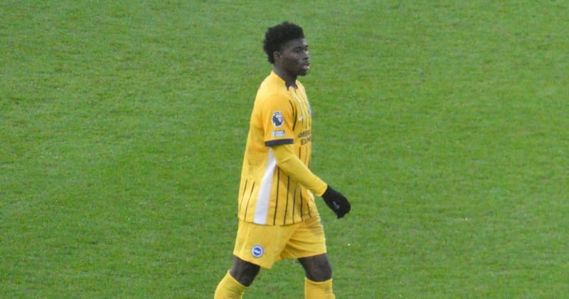 Carlos Baleba, Midfielder for Brighton and Hove Albion. File photo, 2026.